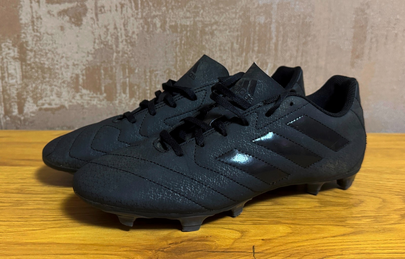 ADIDAS GOLETTO VII FG FOOTBALL BOOTS SOCCER CLEATS EF7245 US 8.5 UK 8 BLACK