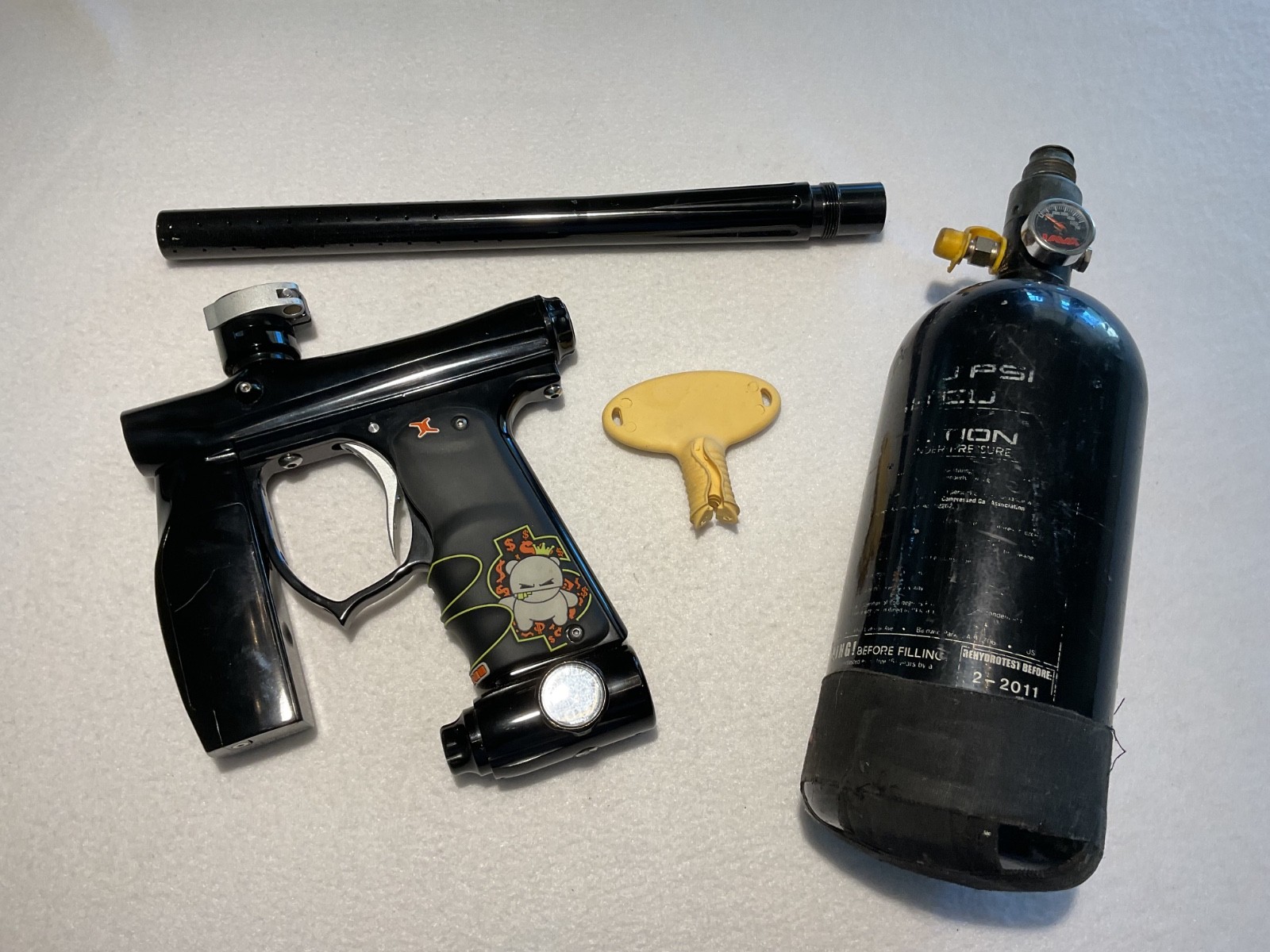 Empire Invert Mini Paintball Gun With Contract Killer Graphic Grip Untested