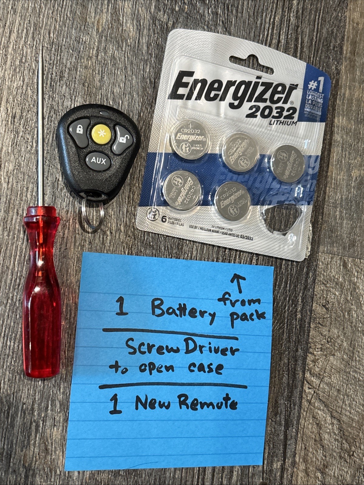 Directed Electronics 474T  4-Button Transmitter Remote…..Deluxe Kit Battery Tool