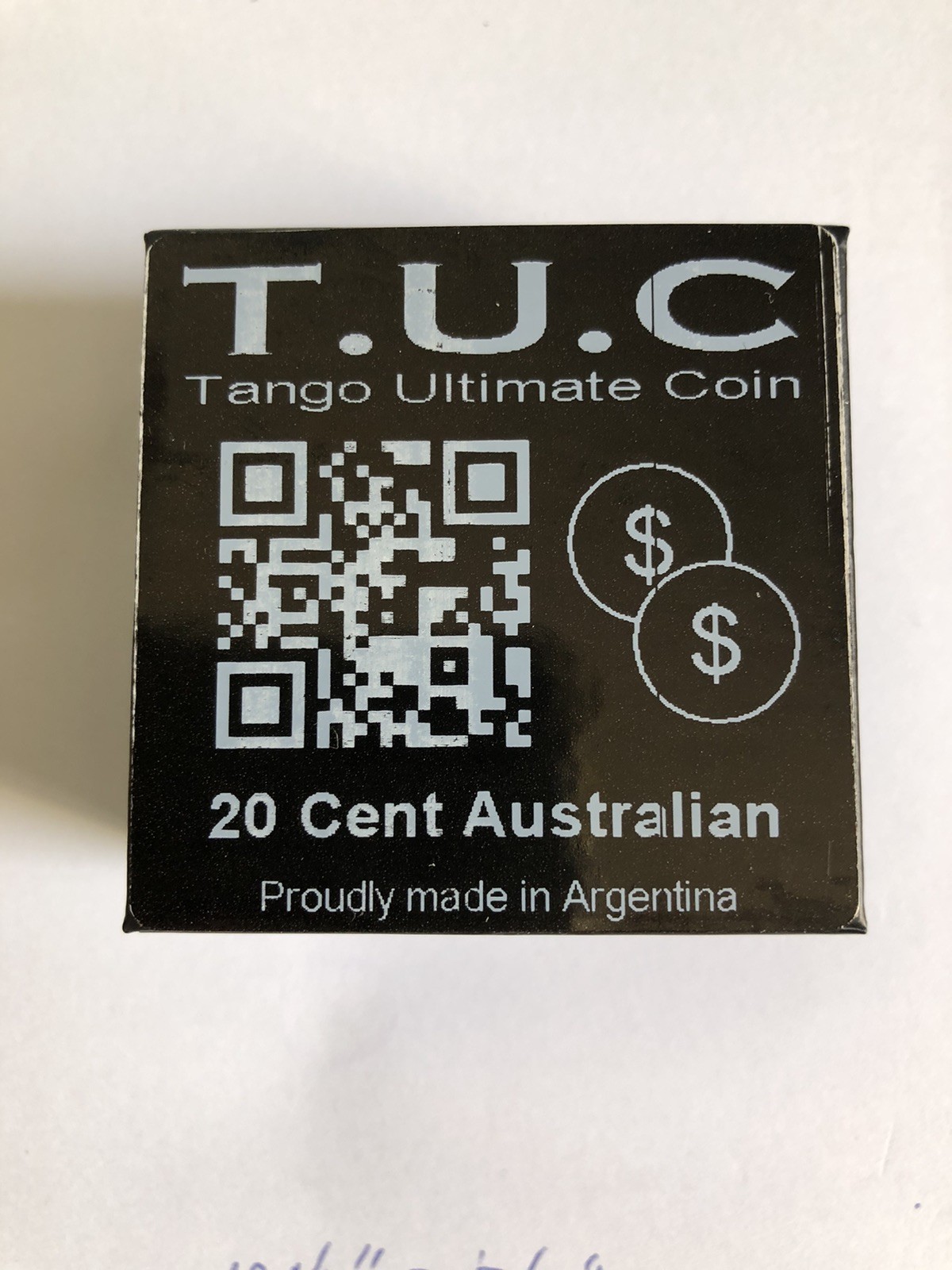 TANGO ULTIMATE COIN T.U.C 20 CENT AUSTRALIAN GAFF WITH ONLINE VIDEO MAGIC TRICKS