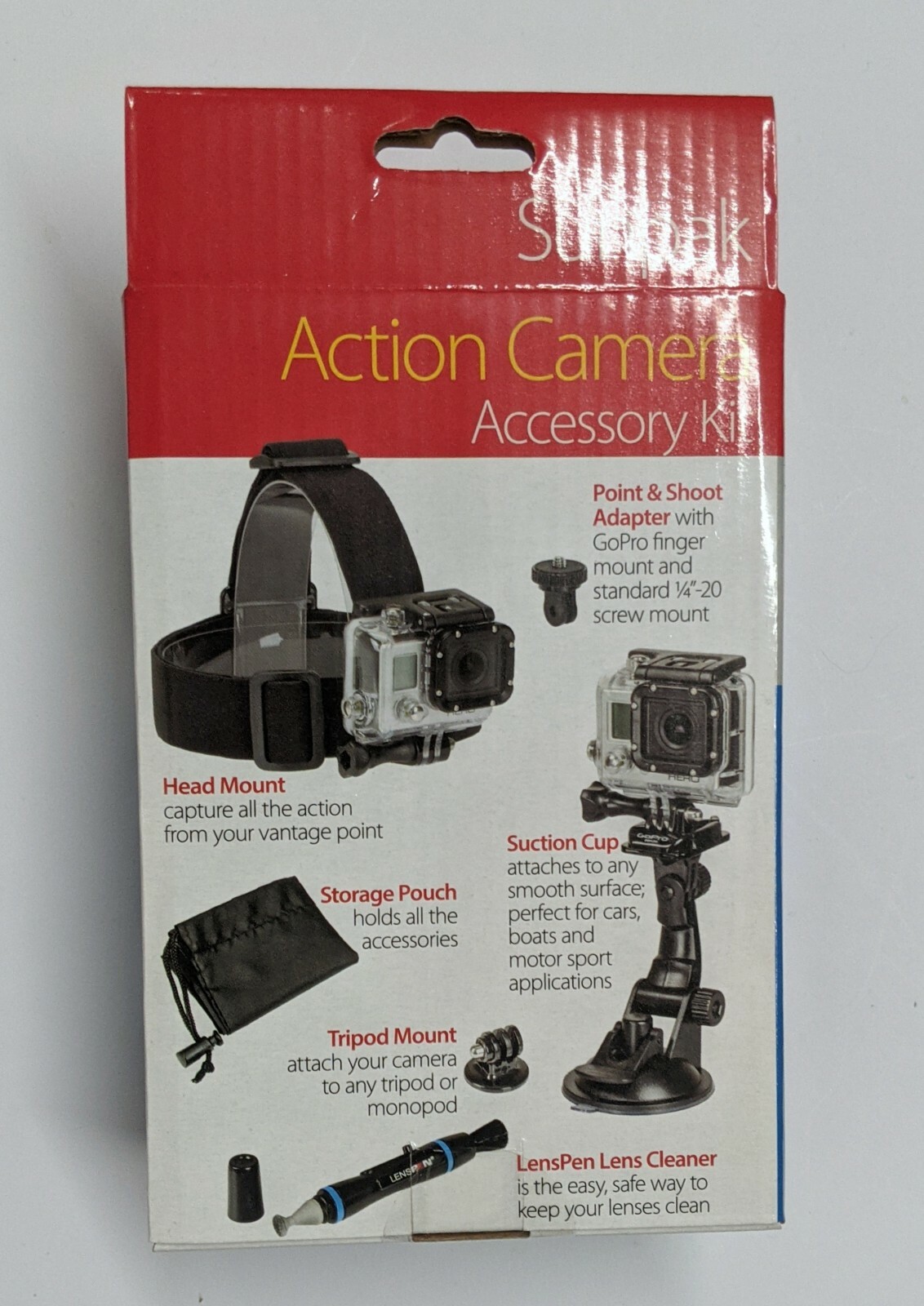 Sunpak GoPro Camera Accessory 6-Piece Kit (Camera Not Included)