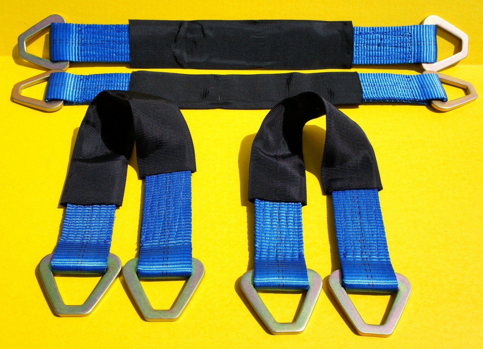 4 HD 21" Axle Straps ATV Quad Tie Down Strap f Frame Wheel Strap Car Trailer BL