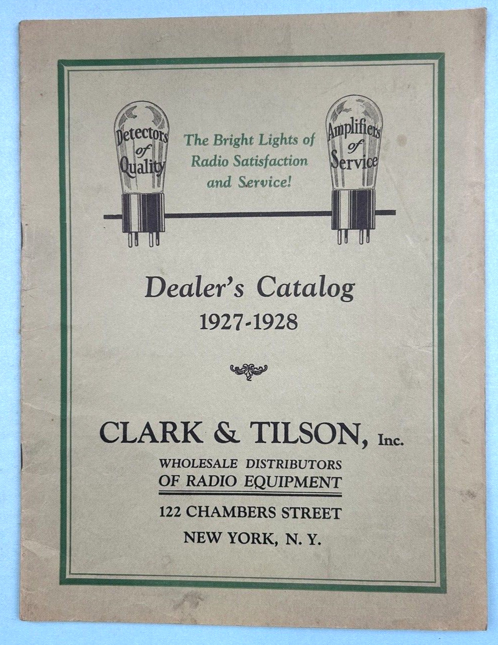 1927-1928 Radio Equipment & Electronics New York Dealer's Catalog Illust. 32p