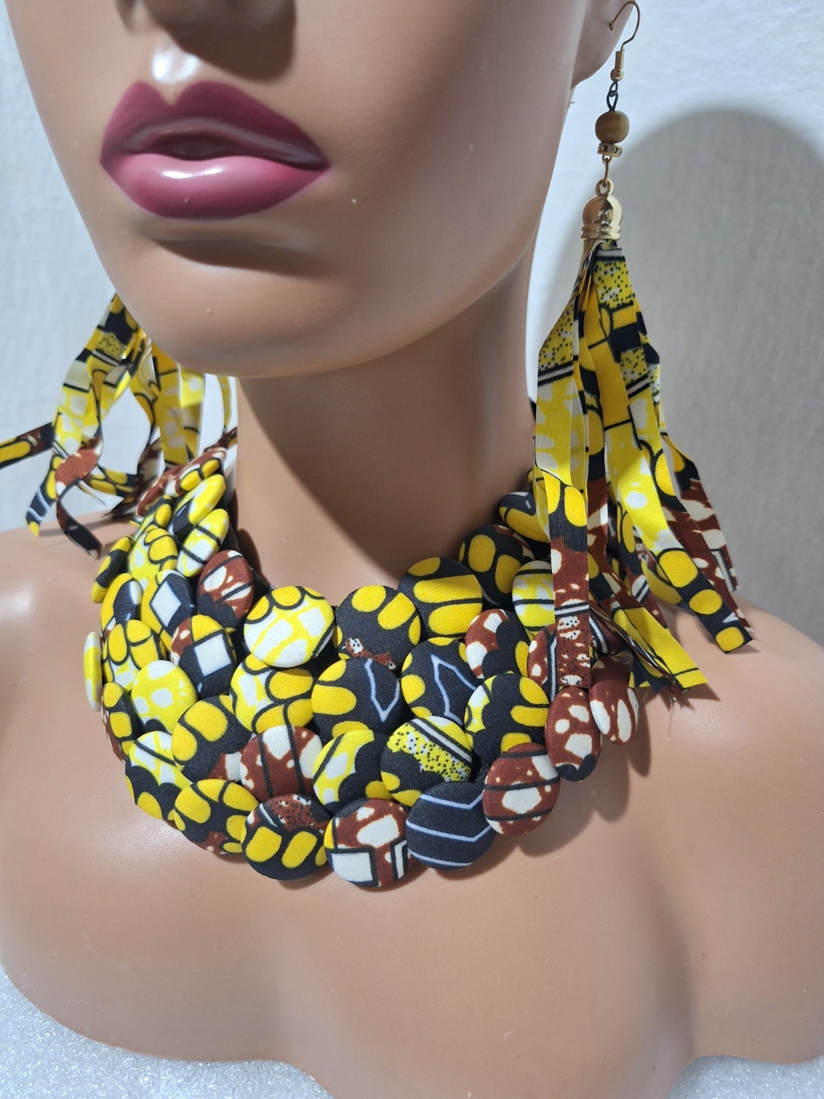 AFRICAN WAX PRINT JEWELRY SET
