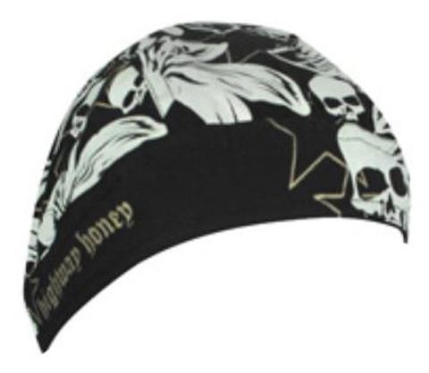Zan Headgear Highway Honeys Flydanna Womens Headwrap-ZHH18 Flowers & Skulls OSFM
