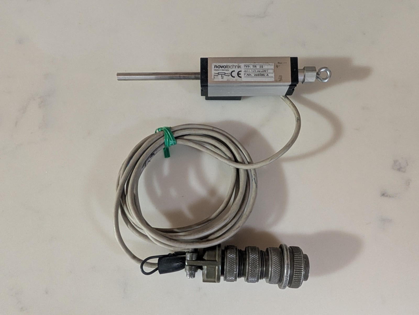 Novotechnik TR-0025 Linear Transducer/Linear Potentiometer - 1"/25mm Range