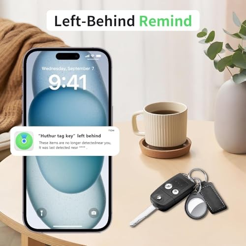 4 Pack Air Tracker Tags - 5.3 Bluetooth Tracker - Work with Apple - Black