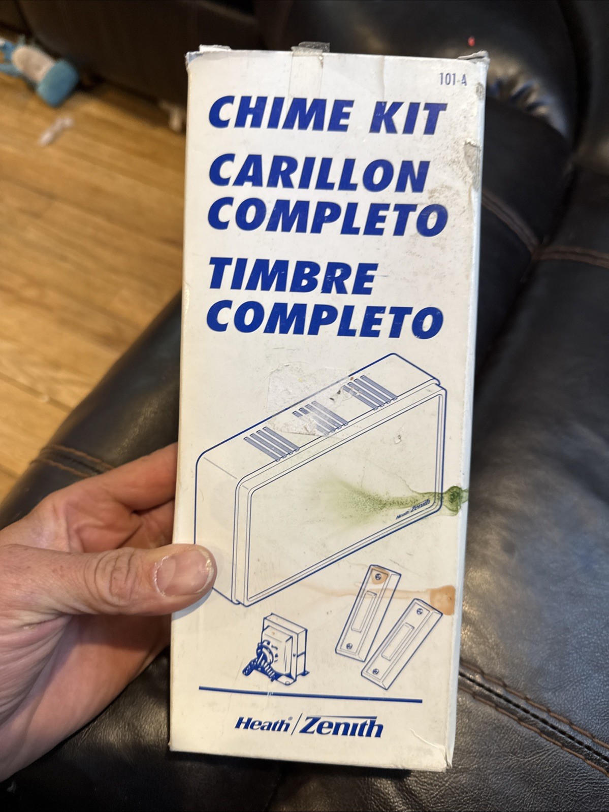 New  Heath Zenith Doorbell Contractor Chime Kit White # 101-A 2 Note Melody