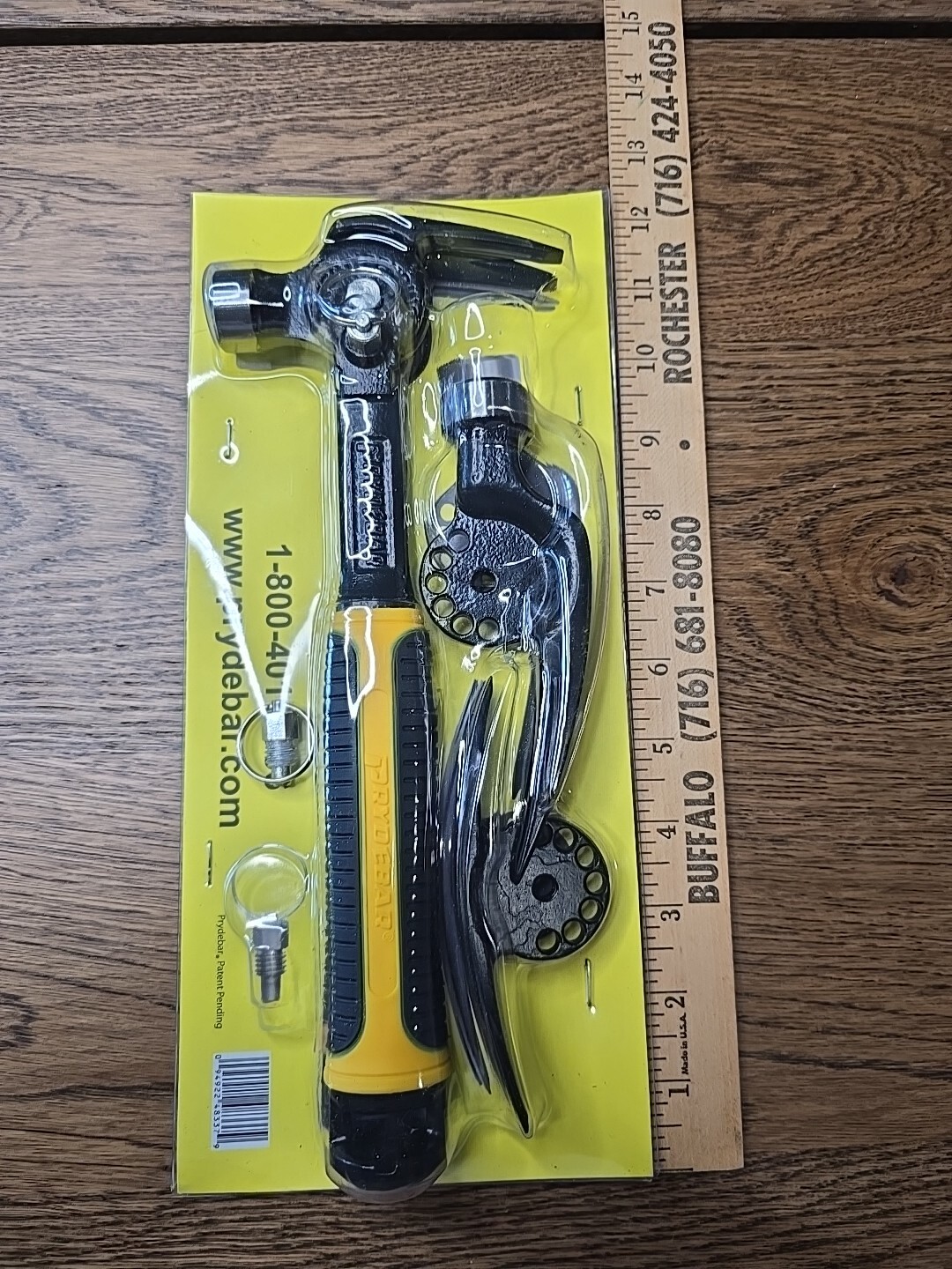 Prydebar Hammer with Three Interchangeable Heads New 11"