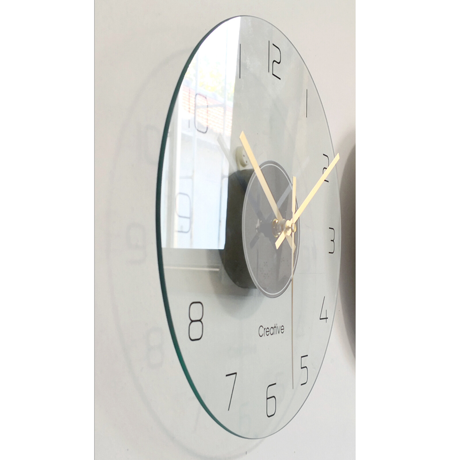 30cm Ultra Thin Design Wall Clock Large Modern Home Office Round Wall Clock