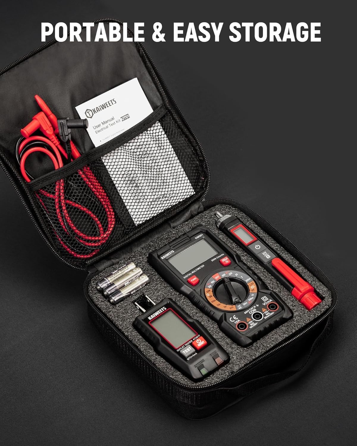 Electrical Kit , Digital Multimeter, Smart Non-Contact Voltage Tester & GFCI...