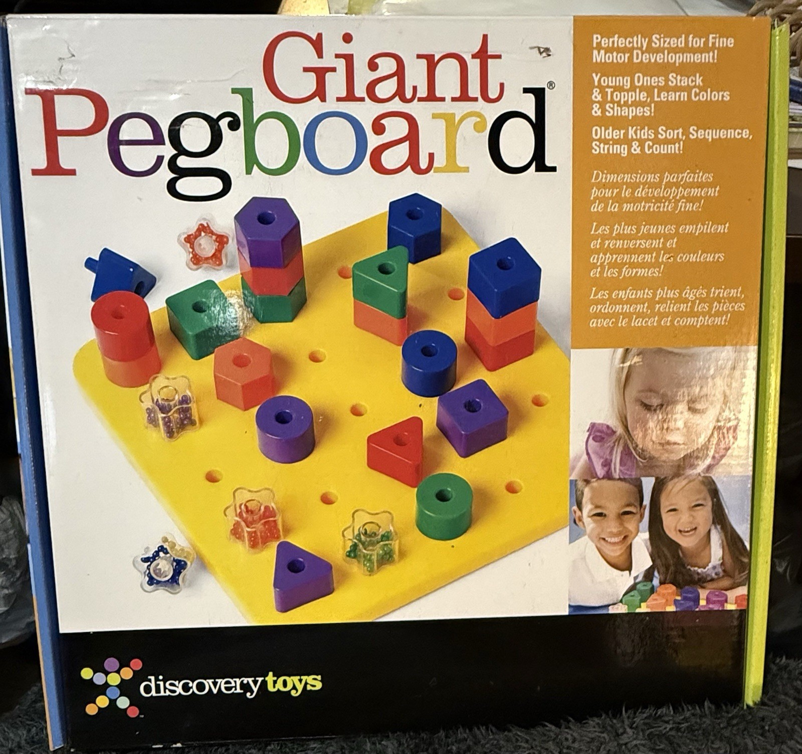 New Discovery Toys Giant Pegboard 1271 Fine Motor Coordination Pre-Reading Math