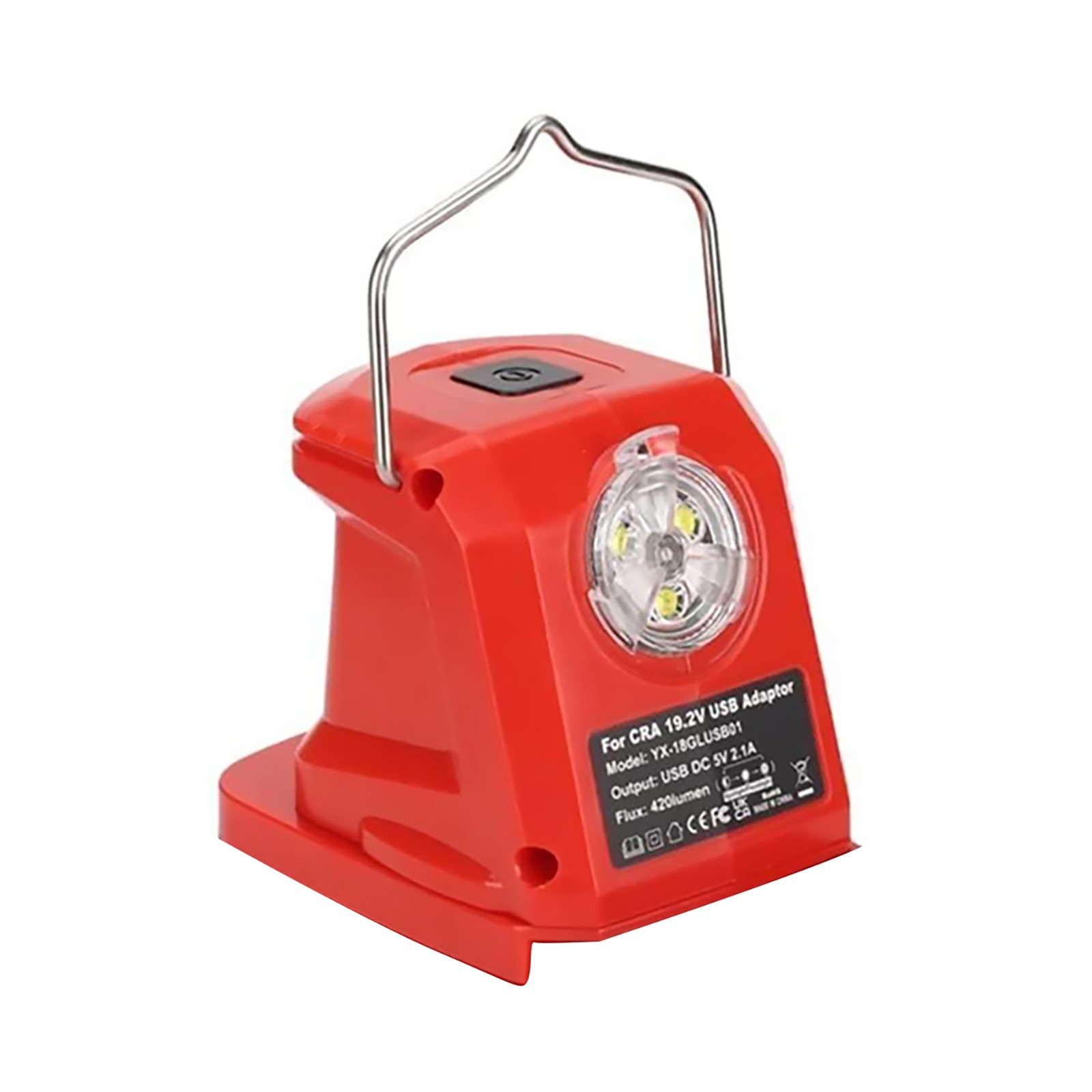 Multi-Functional Battery Adapter Charger For Craftsman With 420LM LED