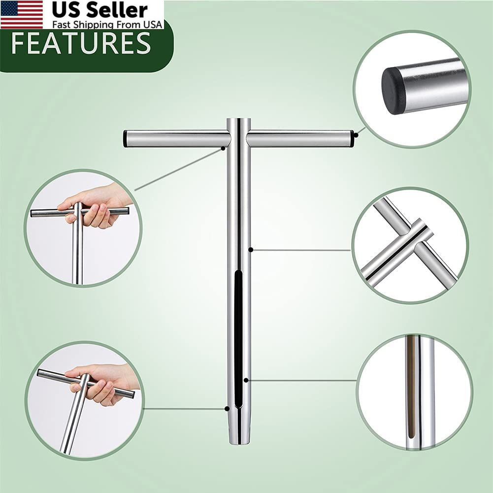 Sukiise Soil Sample Probe 12 Inch with T Handle, Sampler Tool, Soil...