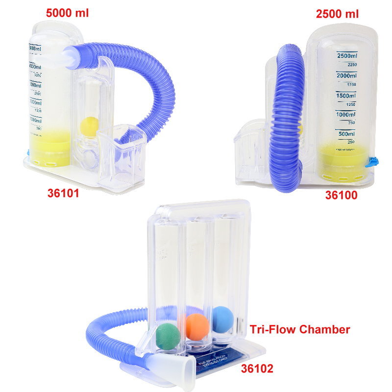 Volumetric Incentive Spirometer Breath Breathing Lung Capacity Meter Therapy