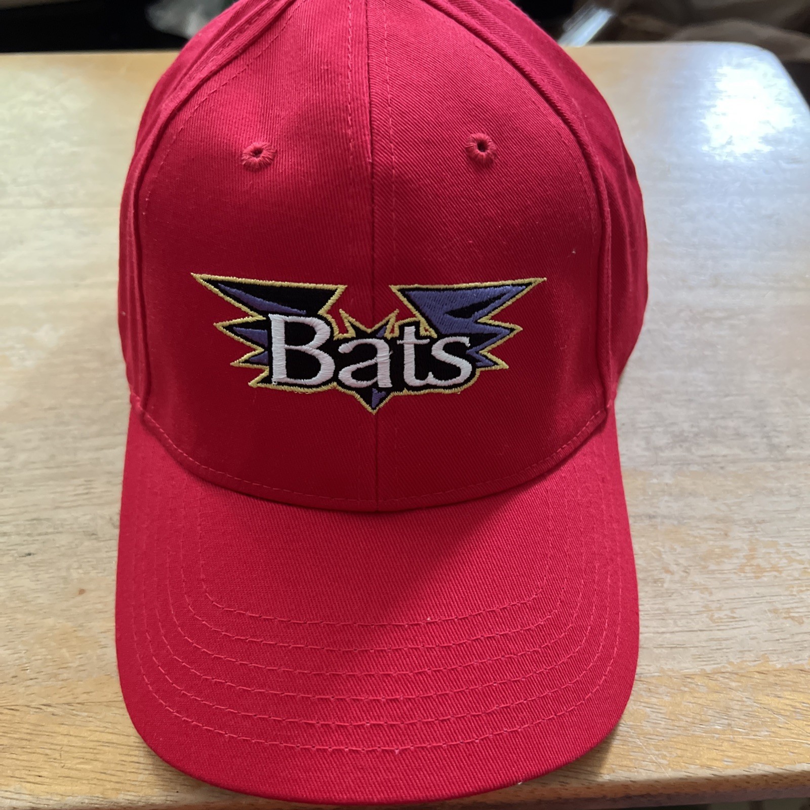 Louisville River Bats Minor League Baseball Hat Red With Bats Logo Adjustable