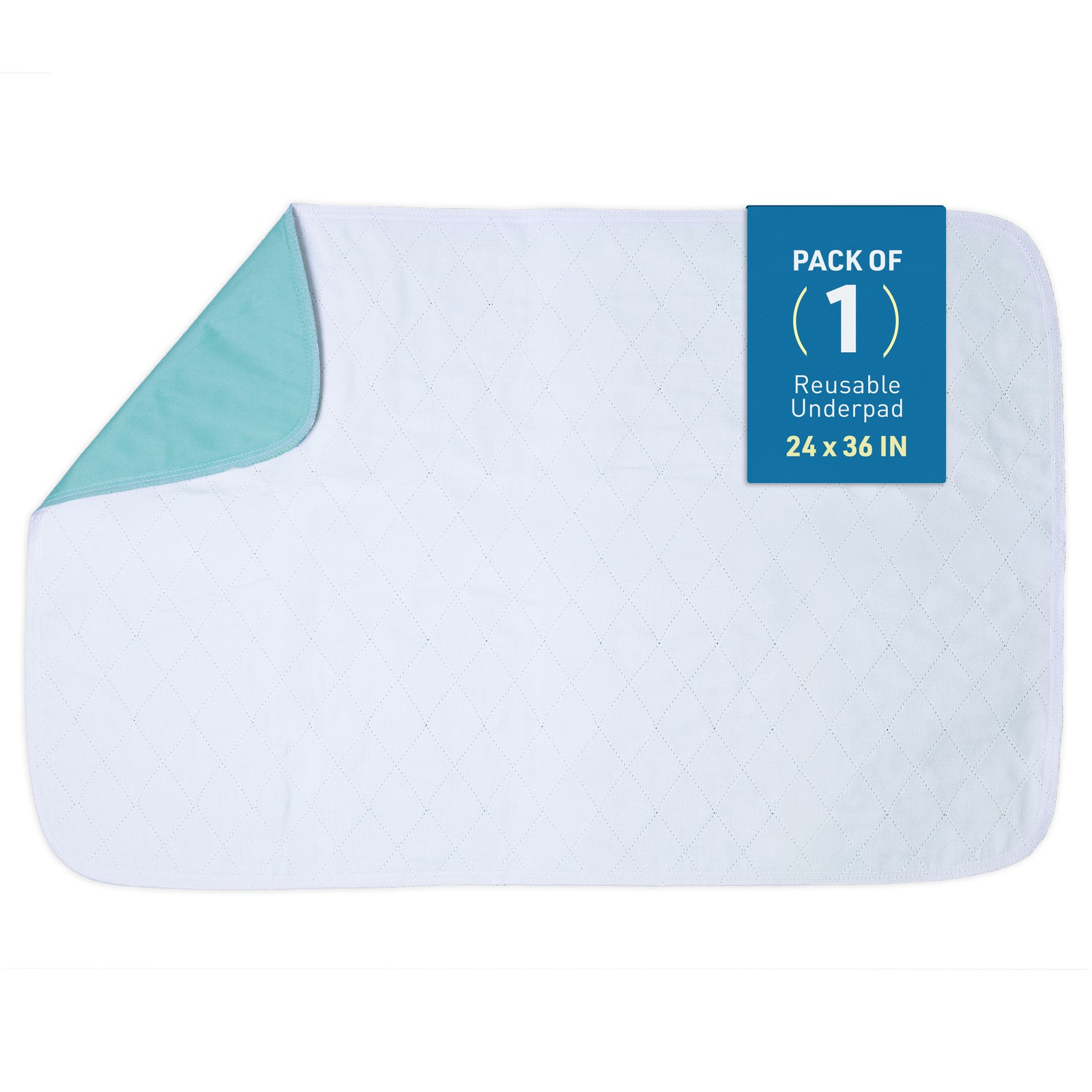 BodyMed Heavy Absorbency Washable & Reusable Underpad, 24 x 36-inch, 1 Pack -