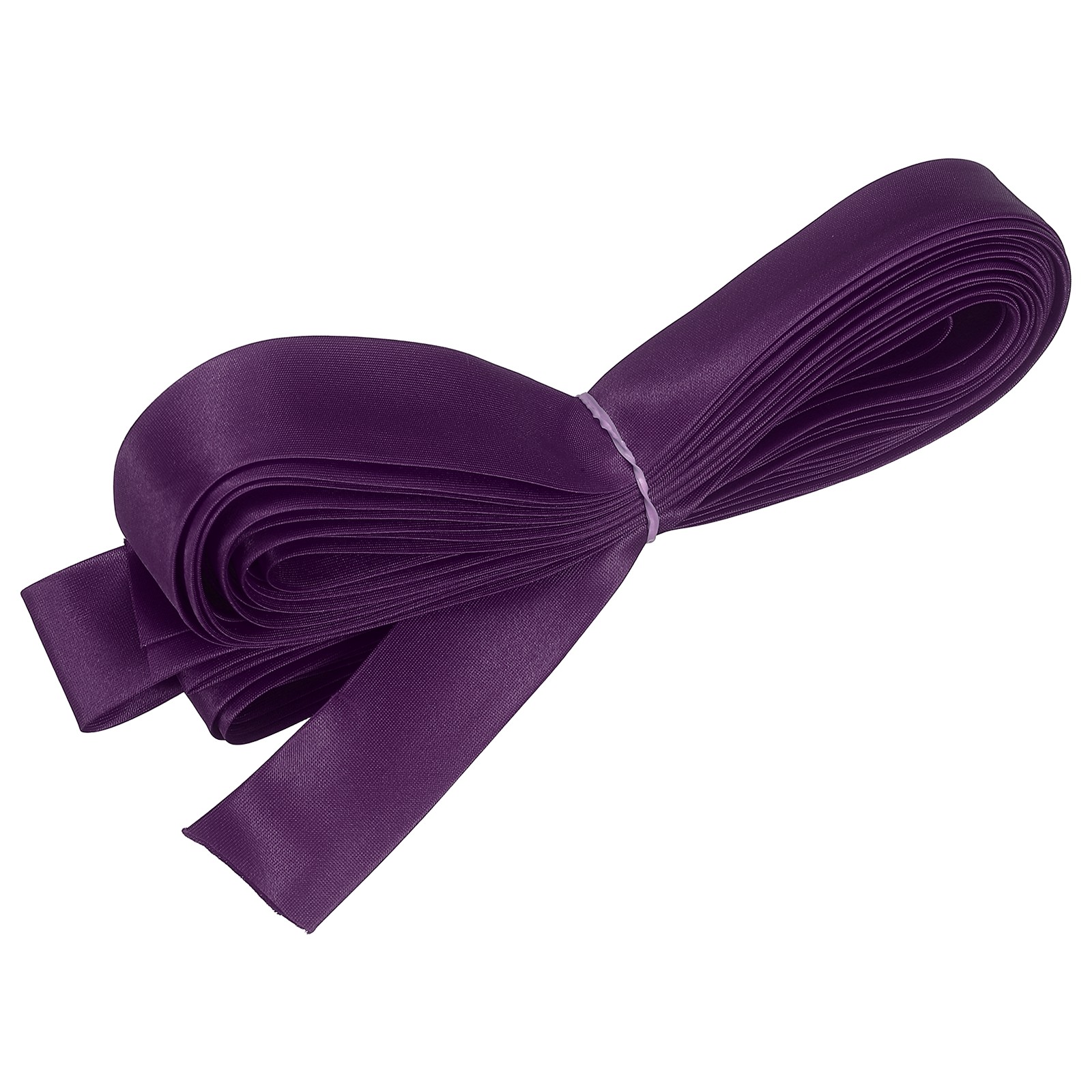 Double Fold Bias Tape 1 Inch x 5.5 Yards Satin Pre-fold Tape Dusty Purple