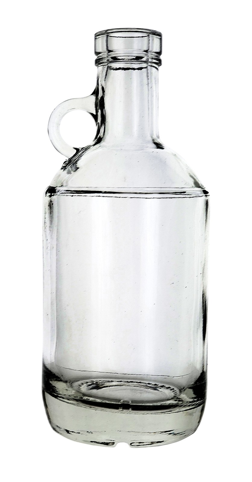 Clear 375ml Moonshine Bottle Single (19.5mm CK Finish) Single Bottle