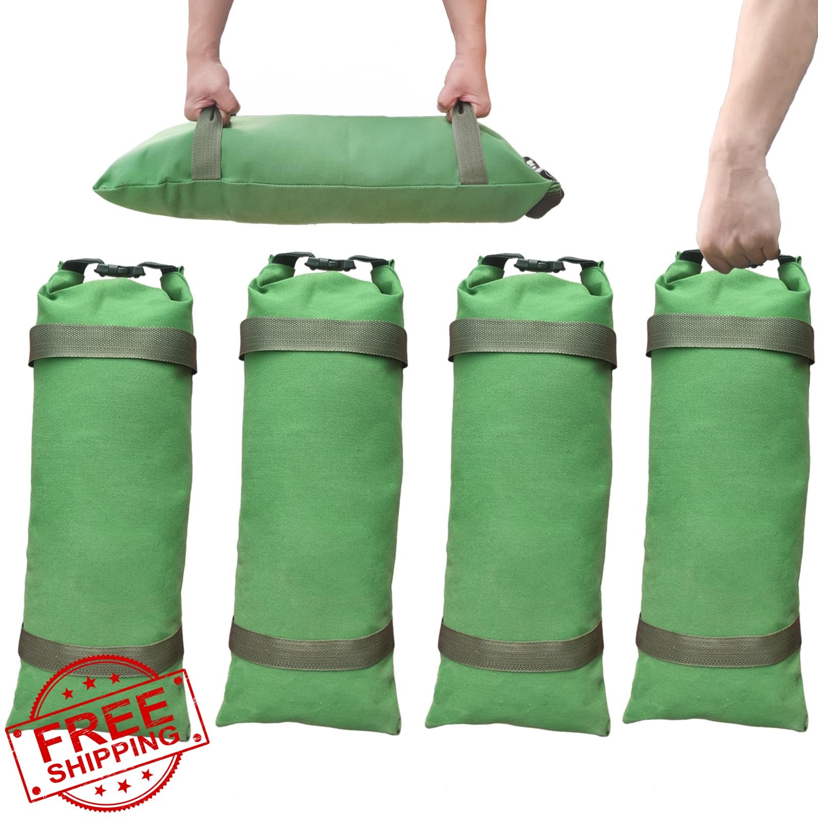 Flood Barrier Sand Bags 4 Pack Thickened Canvas Reusable Protection