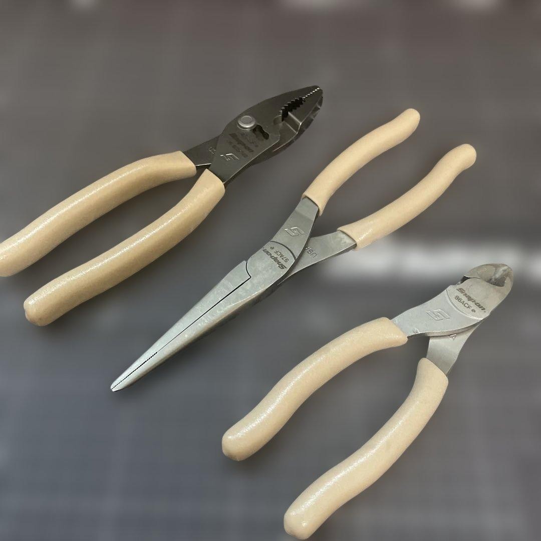 Rare Snap on Limited Edition Tan-Colored Grip Pliers and Nippers Set