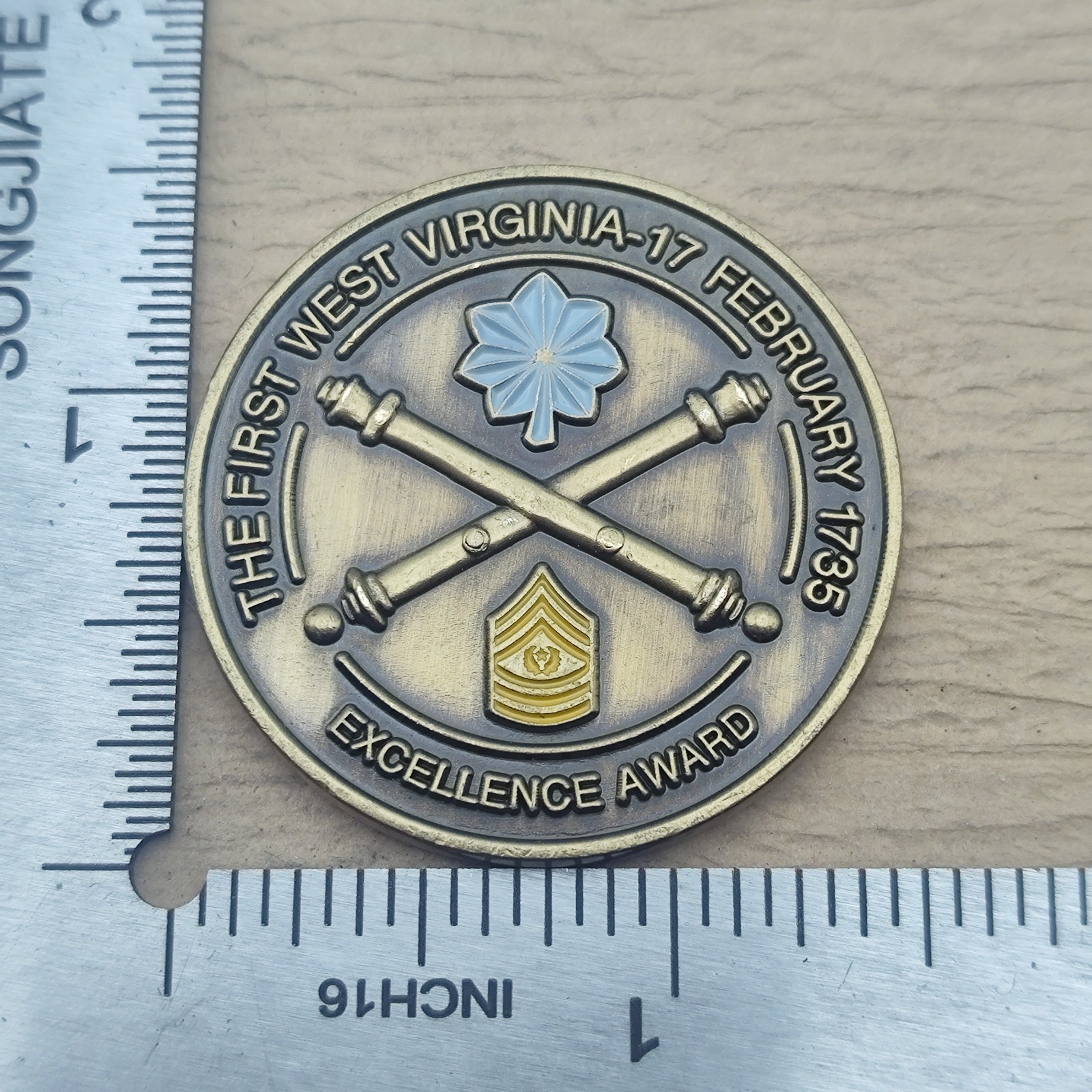 1st Battalion 201st Field Artillery Challenge Coin