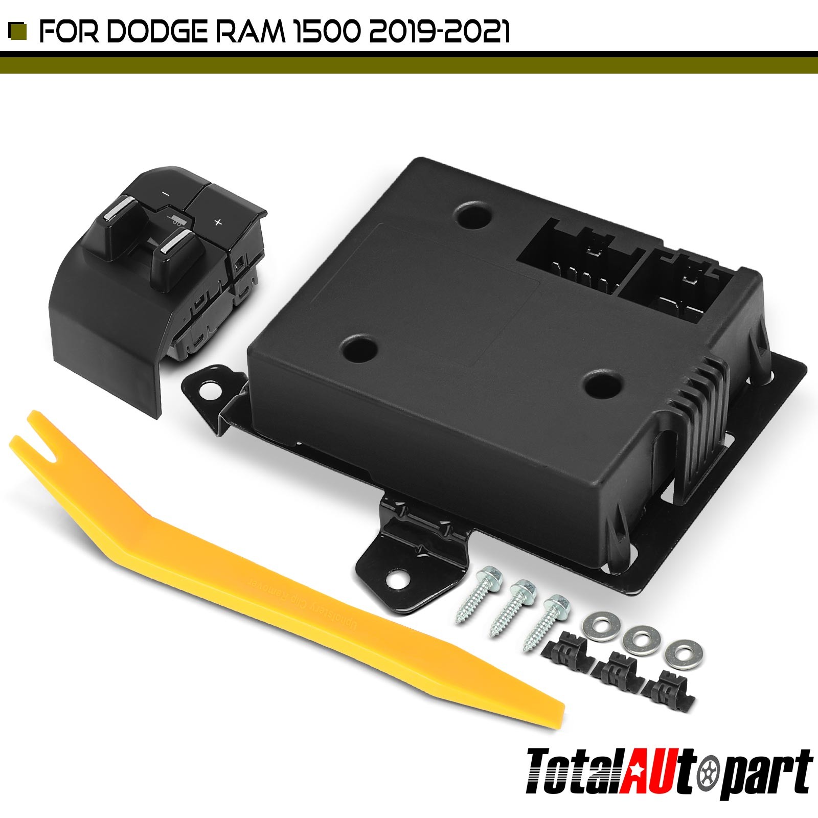 New Trailer Brake Control Module for Ram 1500 2019 2020 2021 82215278AE Black