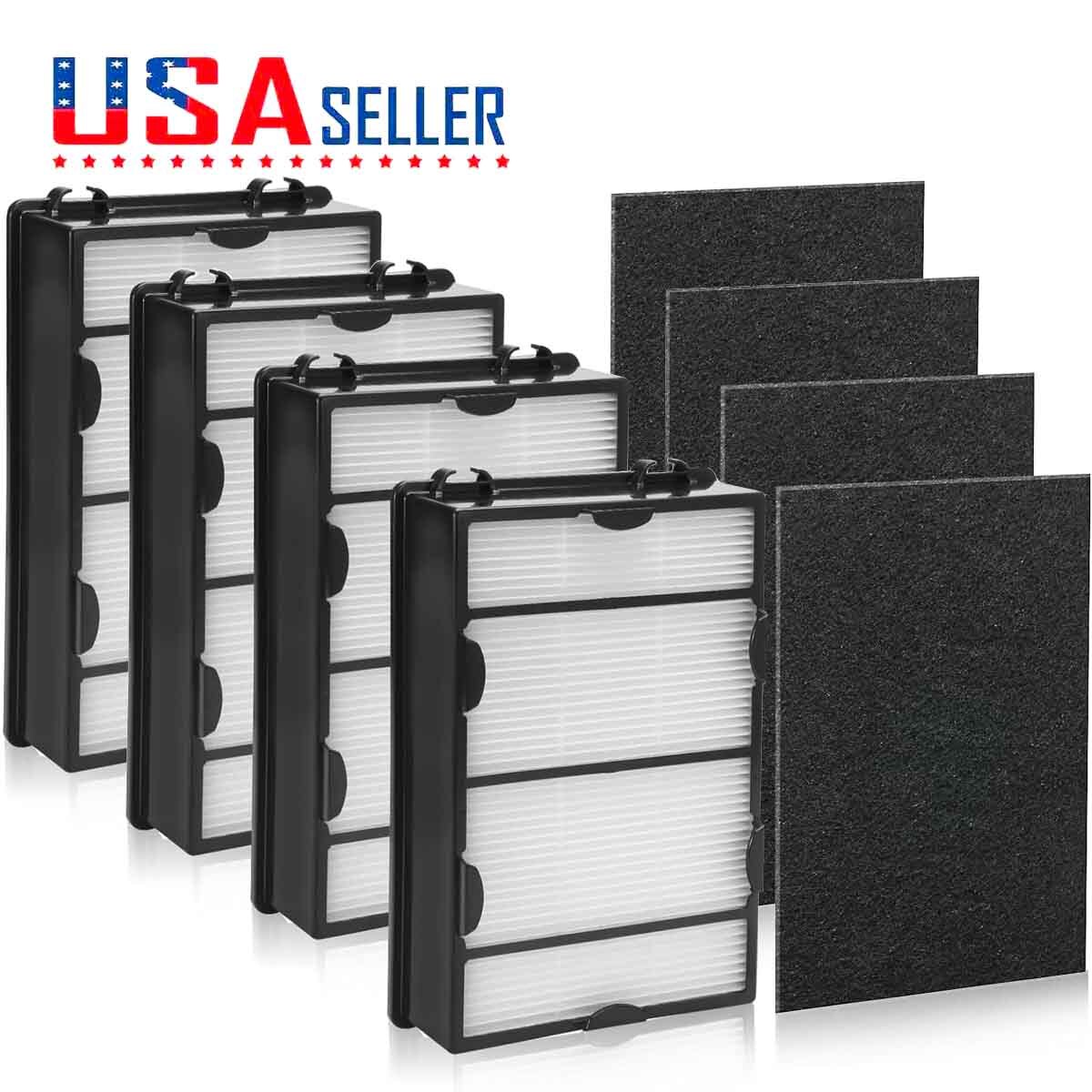 1/4 Pack HEPA + Carbon Filter for Holmes HAP1650 HAP1750 HAP8615 HAP8650 HAP9726