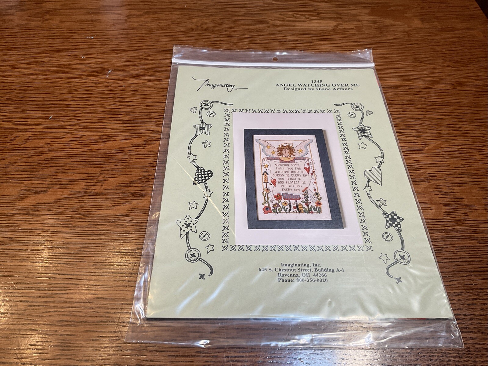 ANGEL WATCHING OVER ME Cross Stitch Pattern Imaginating Diane Arthur Vintage