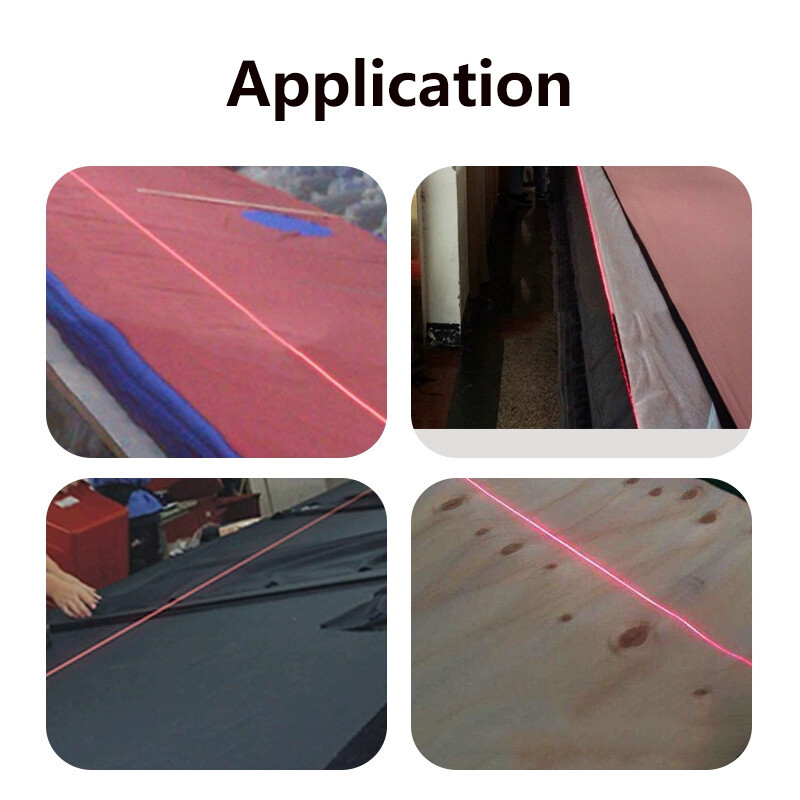 650nm Red Dot Line Cross Sewing Machine Positioning Laser with USB Connection