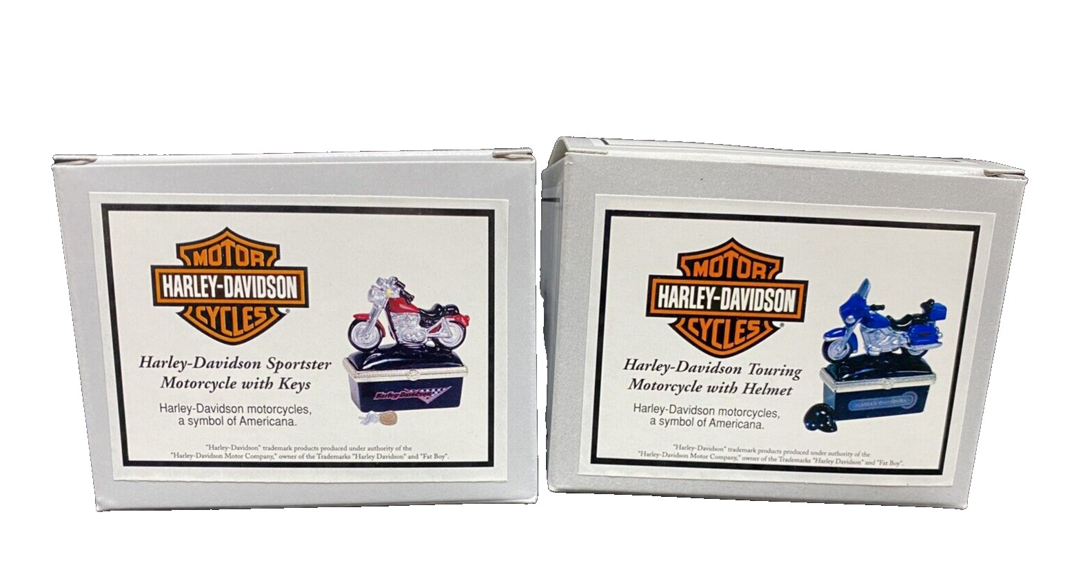 PHBs Porcelain Hinged Box Harley Davidson Motorcycles Touring and Sportster