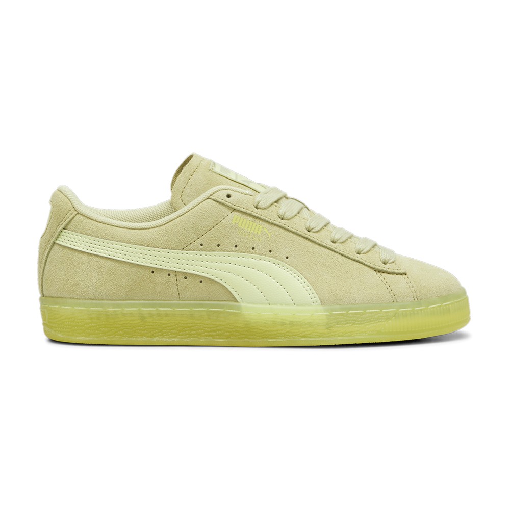 PUMA Suede Classic Translucent Lace Up  Womens Green Sneakers Casual Shoes 39881