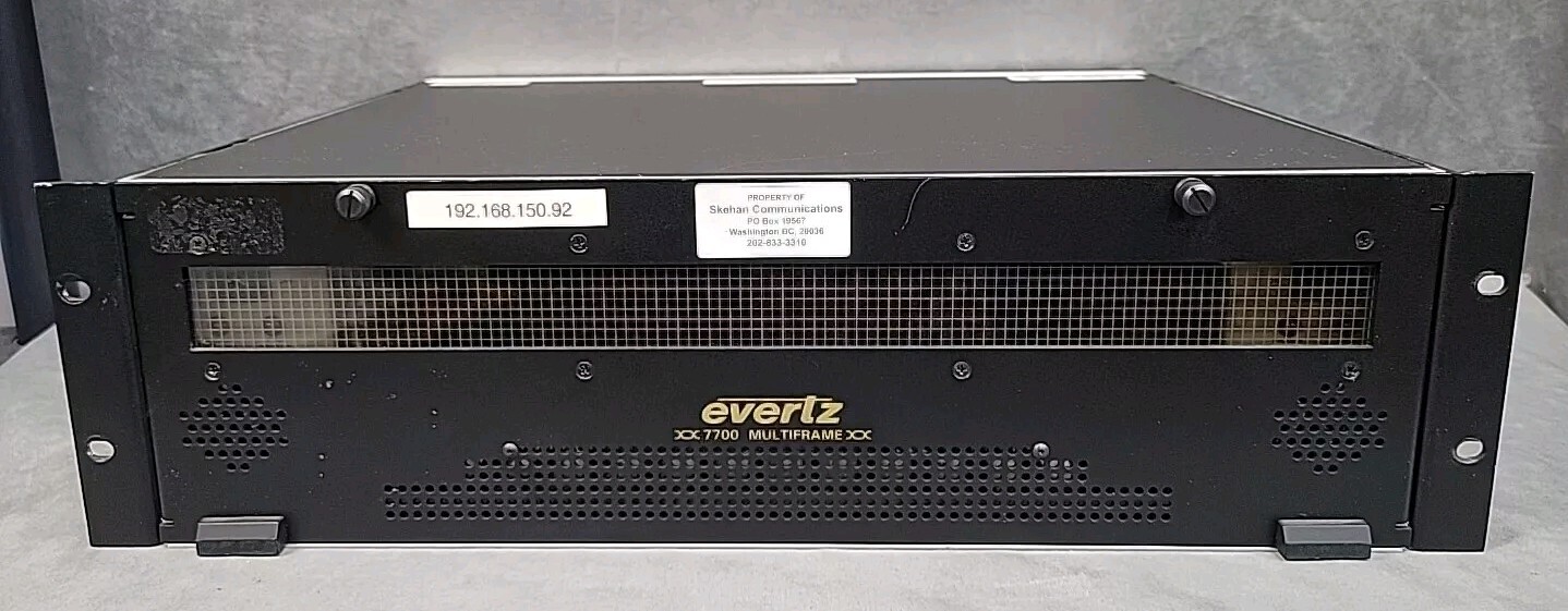 Evertz 7800FR-C Multiframe Controller  w/7700FC Module Controller