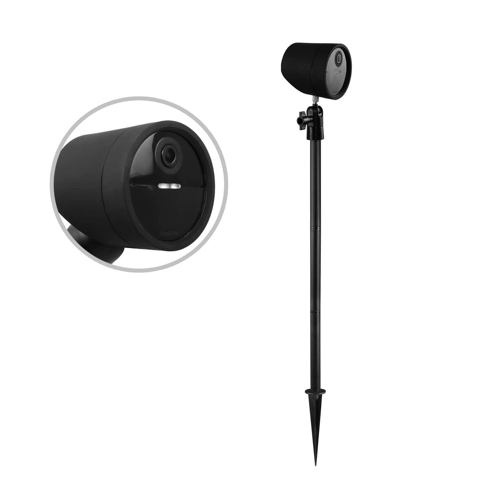 Spike Pole Mount Ground Stake and silicone skin for SimpliSafe Outdoor Camera