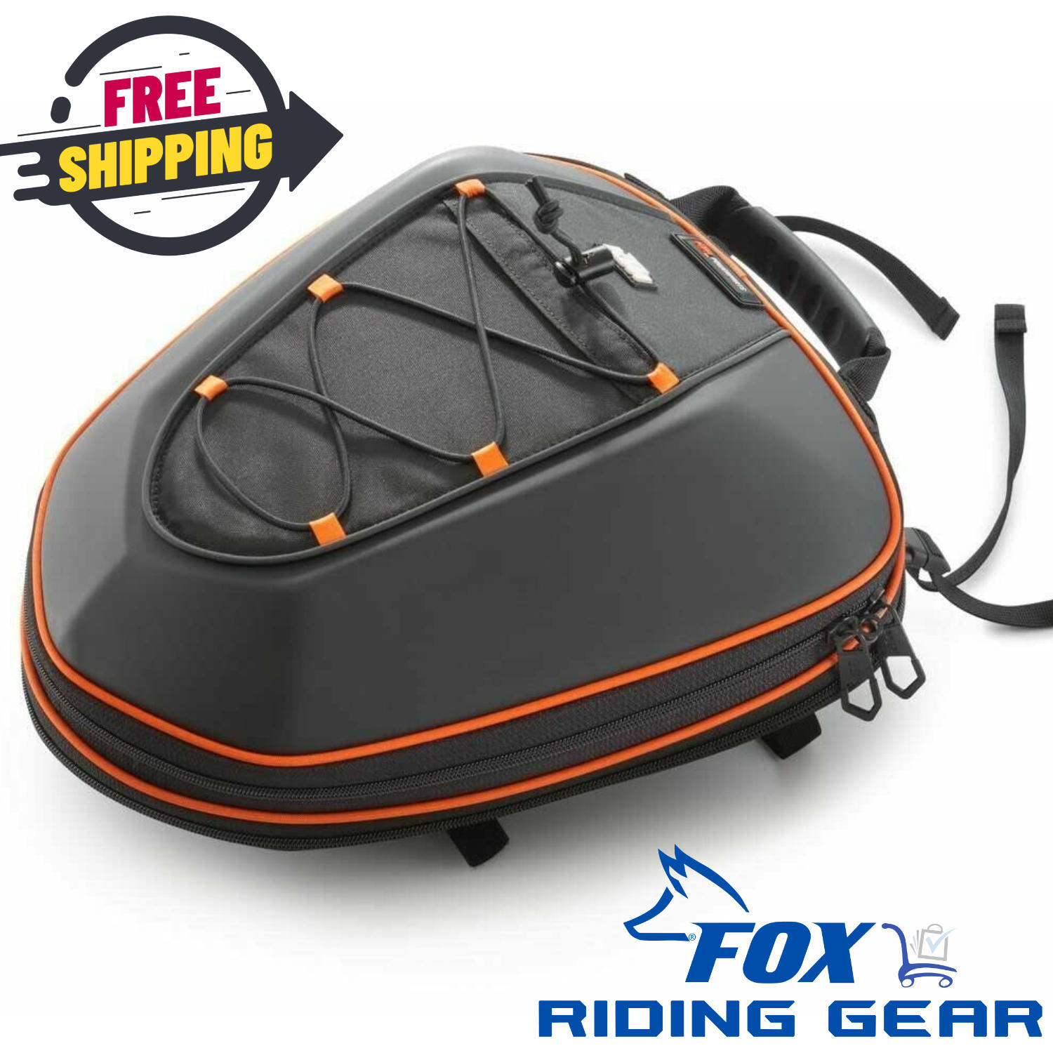 OEM KTM Rear Fender Bag Black/Orange 10-16L Universal 61712978000