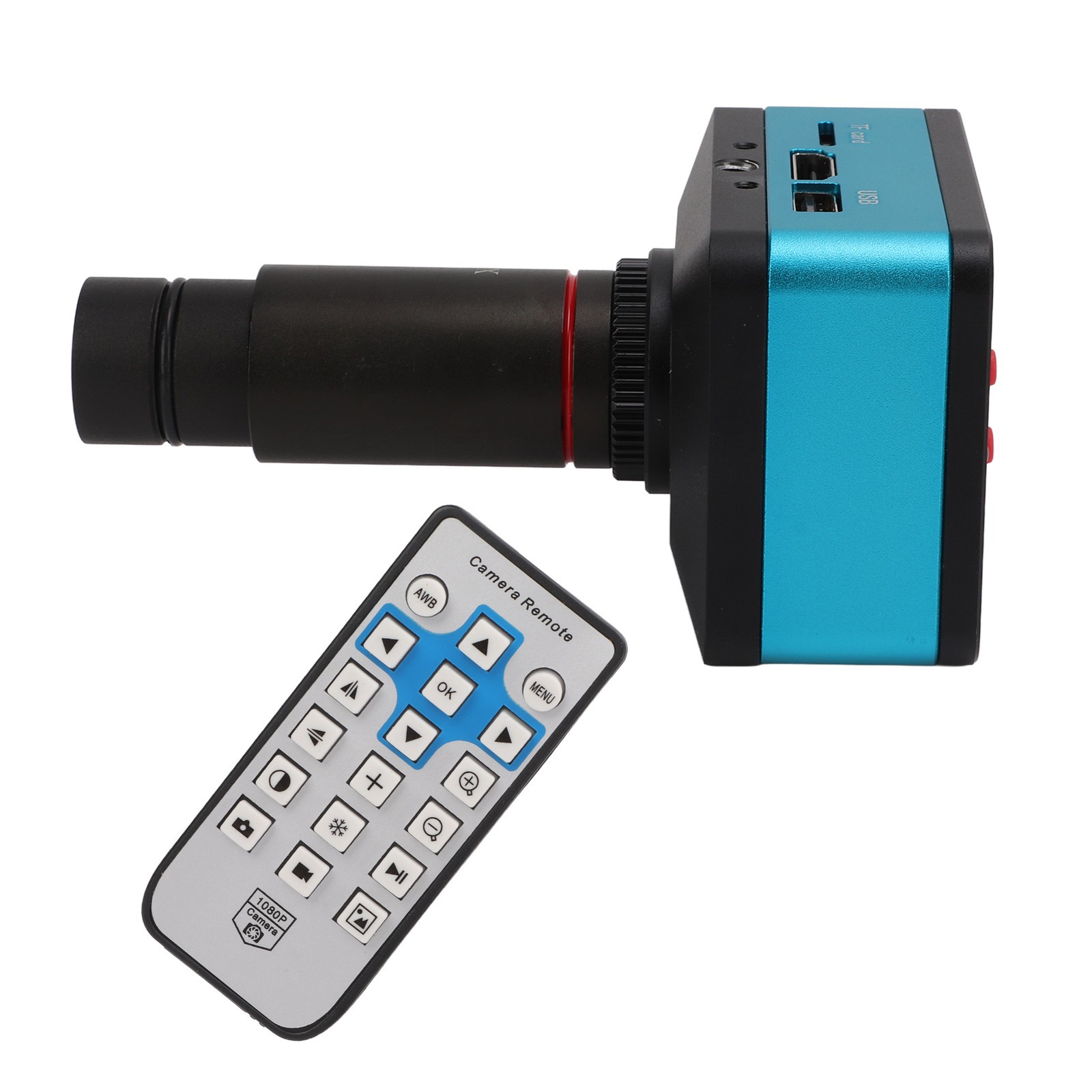 4K 12MP 60FPS Industrial Microscope Camera With 0.5X Lens