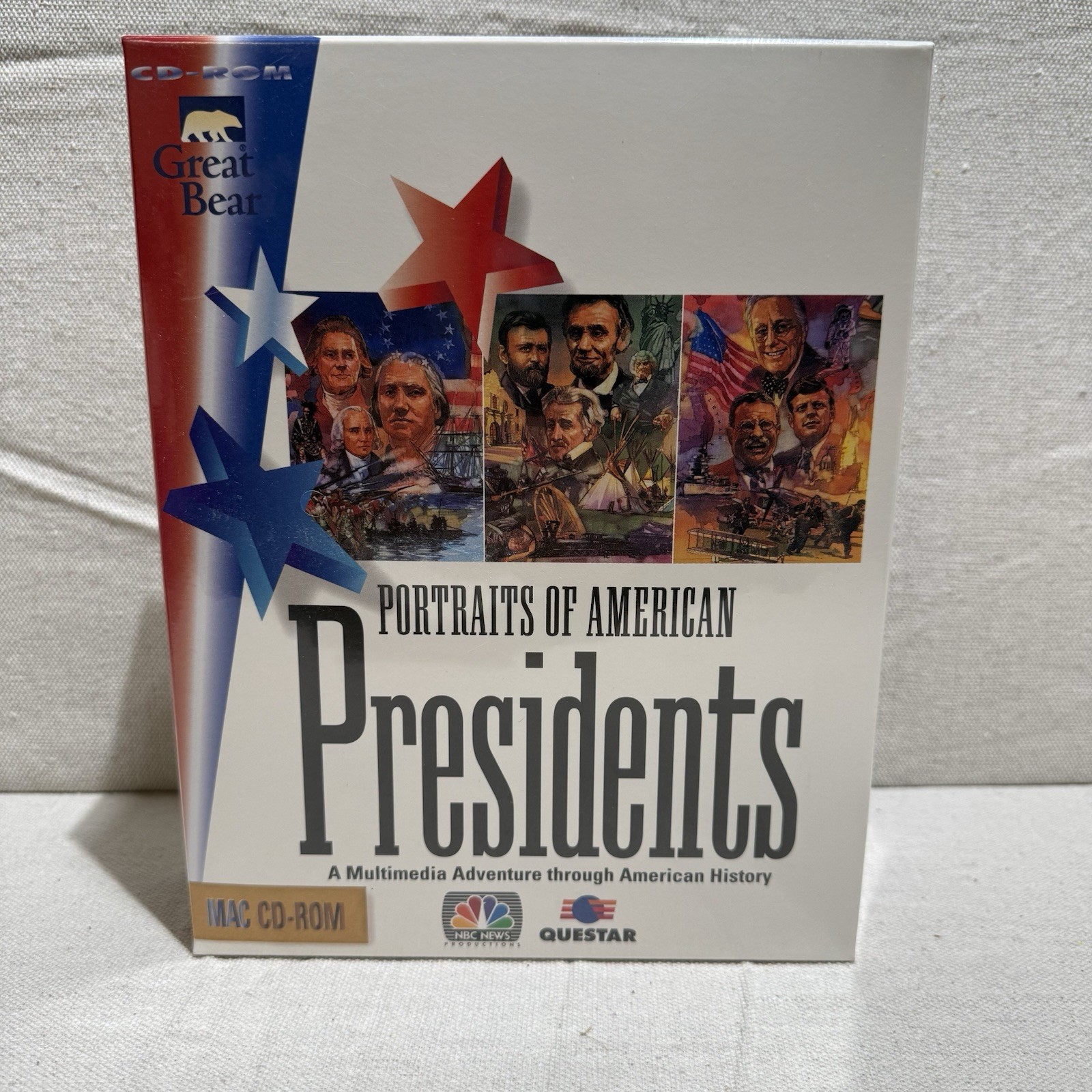 Portraits Of American Presidents Cardboard Sleeve- (MAC CD-ROM) Great Bear