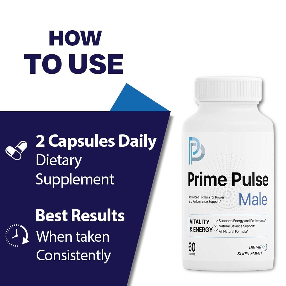 Prime Pulse Male Enhancement Supplement for ED, Prime Pulse Male Pills (3 Pack)