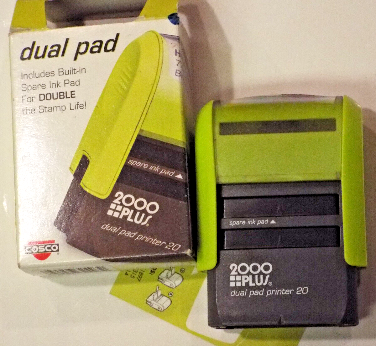 NIB Cosco 2000 Plus Custom Stamp Dual Pad Printer 032493