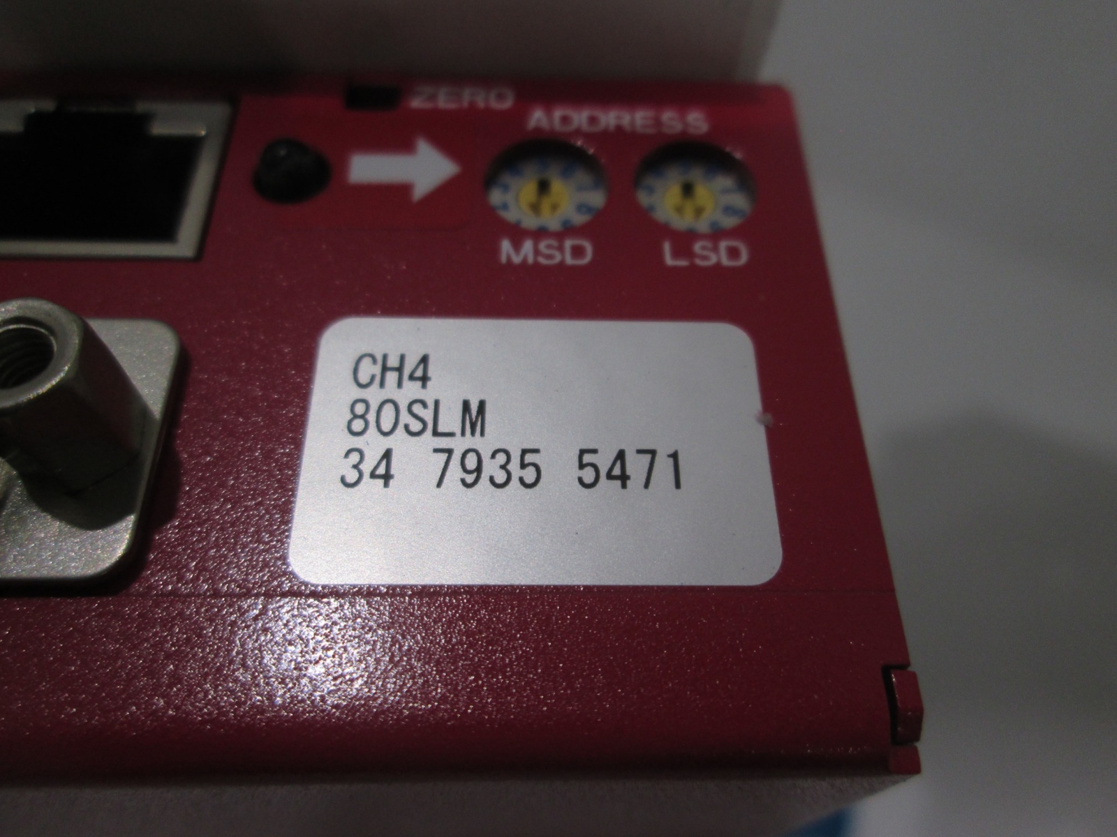 Horiba Stec, N100, CH4, 80SLM, Mass Flow Controller, New