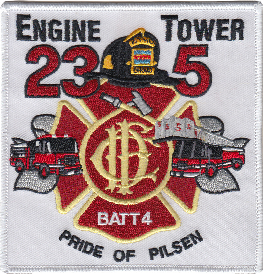 CHICAGO FIRE DEPARTMENT HOUSE PATCH: Engine 23 / Tower 5 / Battalion 4, Pride...