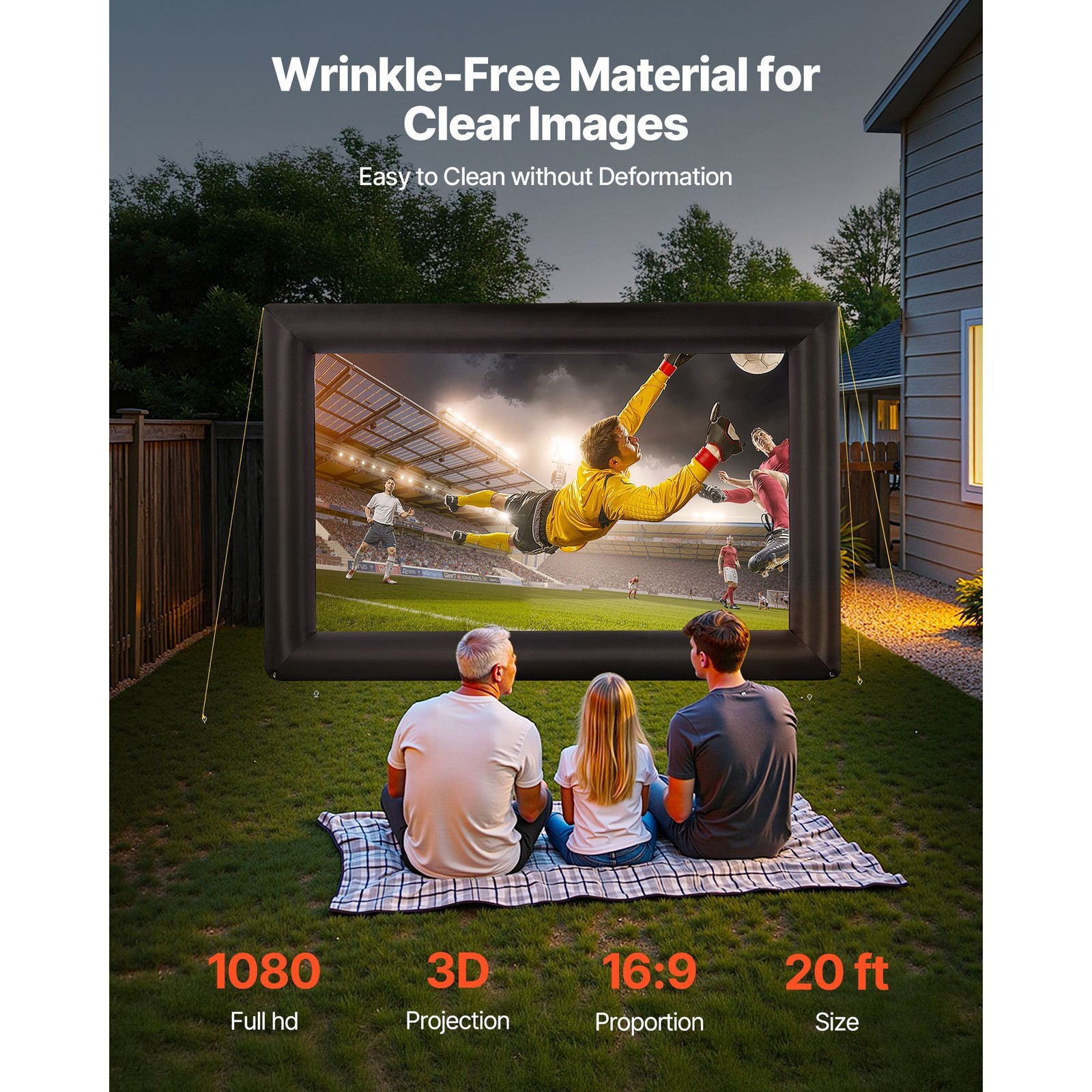 20FT 2 Min Inflatable Projector Screen OxFor Ford