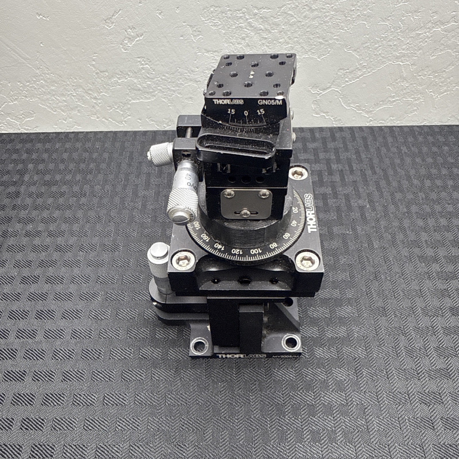 Parts Only Thorlabs Lot MVS005 - 1/2" Travel Vertical Translation Stage GN05/M