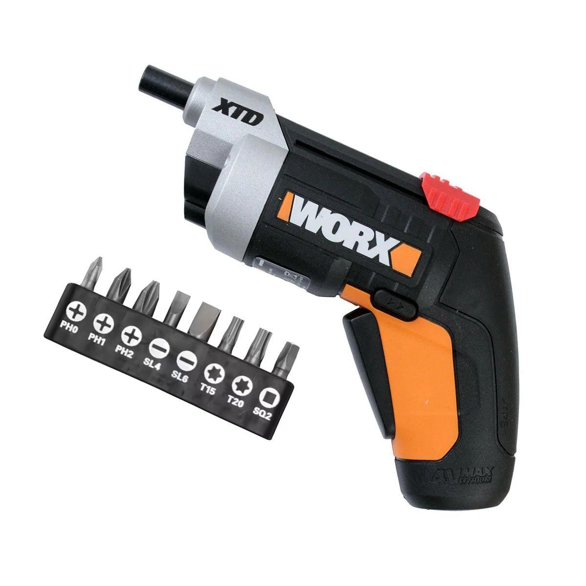 Worx WX252L 4V Cordless Electric Xtended Reach Screwdriver - Power & Precision