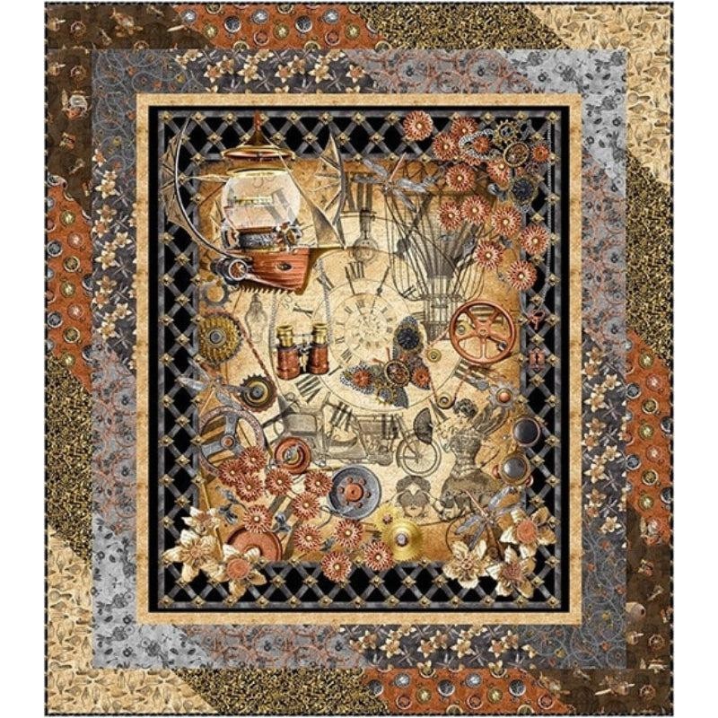 GALLERY DRAMA Quilt Pattern by Quiltin' Tia Finishes 53" x 59" Panel or Lg Print