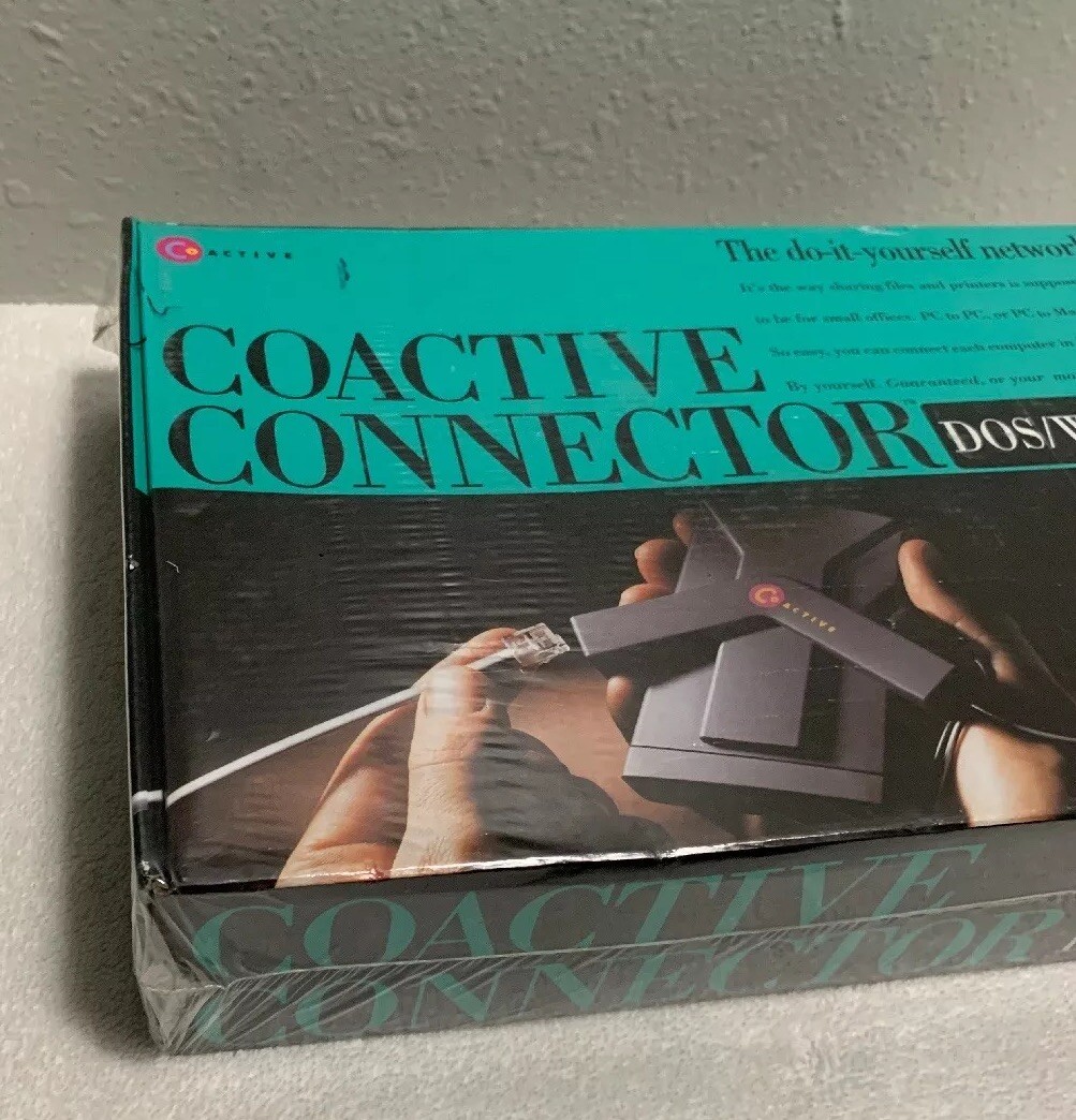 New Sealed COACTIVE NETWORK CONNECTOR for DOS/windows