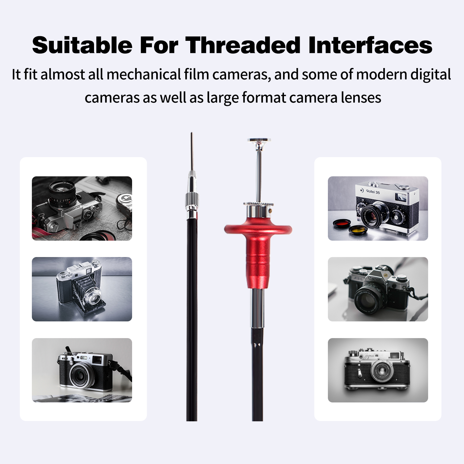 16" 40cm Release Cable Standard Mechanical Shutter Camera & Large Format Lens