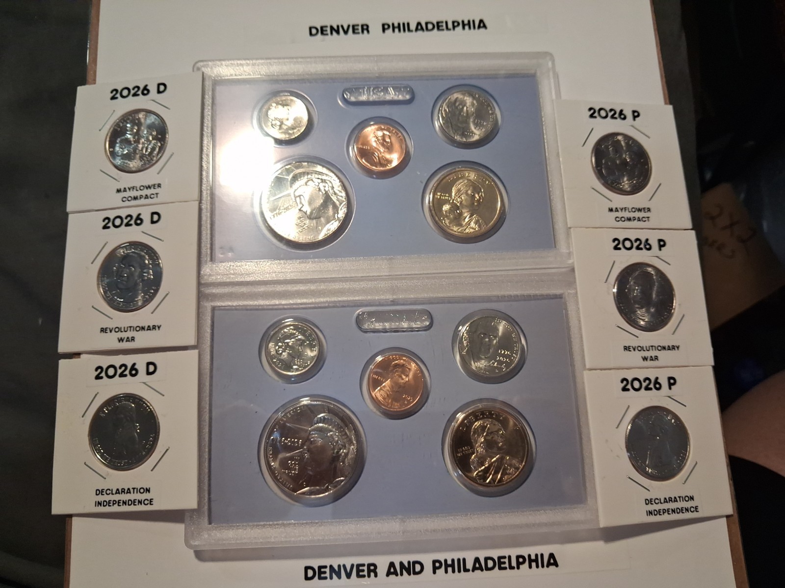 ANOTHER GREAT LOOKING SET OF 2026 COINS IN HOLDERS W/LATEST QUARTERS RELEASED