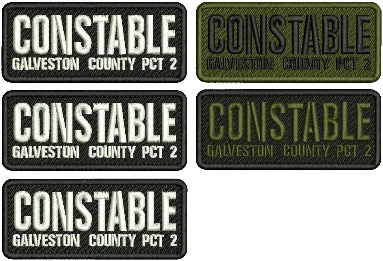 Constable G C PCT 2 EMB Patches 2x5'' hook on back