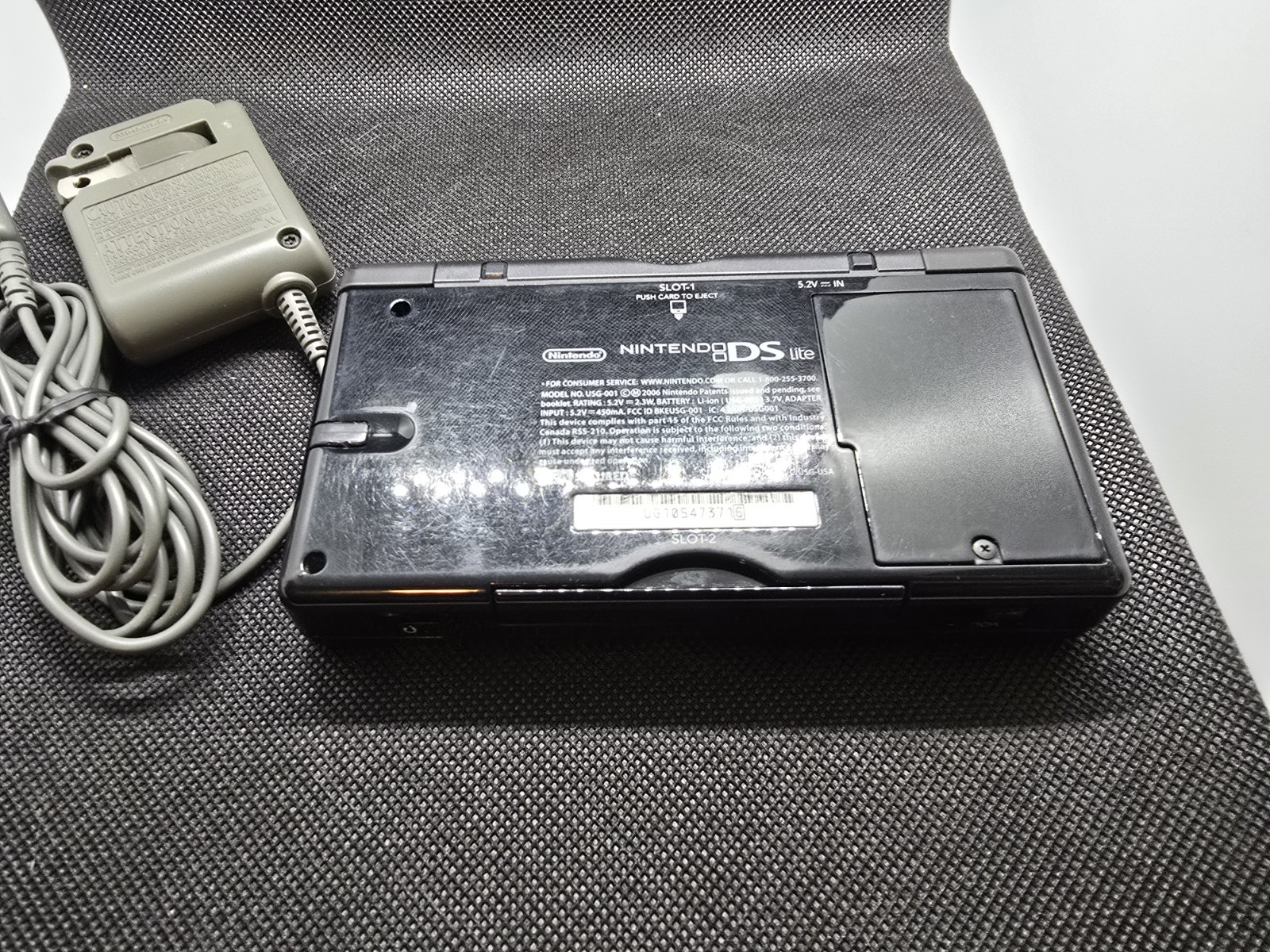 DS Lite With Charger & Nintendo Travel Case